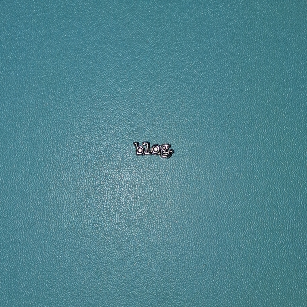 Silver Blog Charm